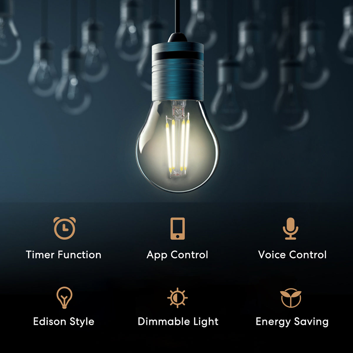 Meross Smart Wi-Fi LED Bulb with Dimmable Light