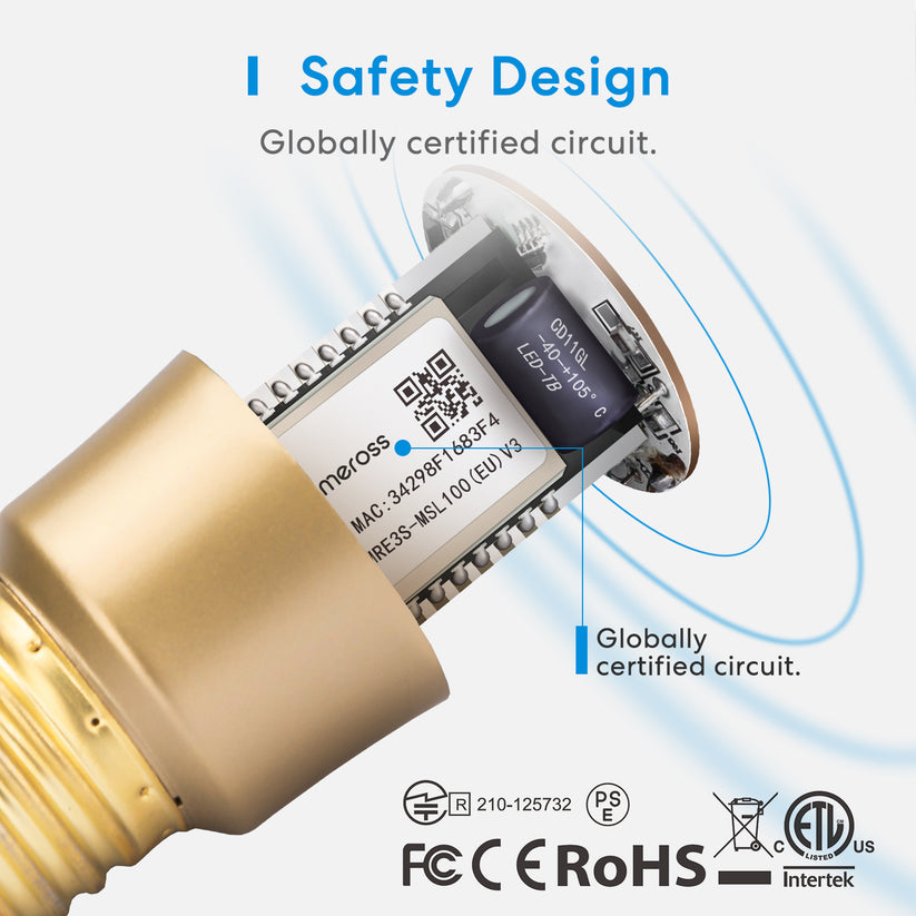 Meross Smart Wi-Fi LED Bulb with Dimmable Light