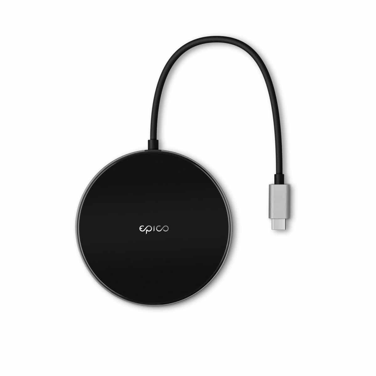 Epico Wireless Charging Hub in Black