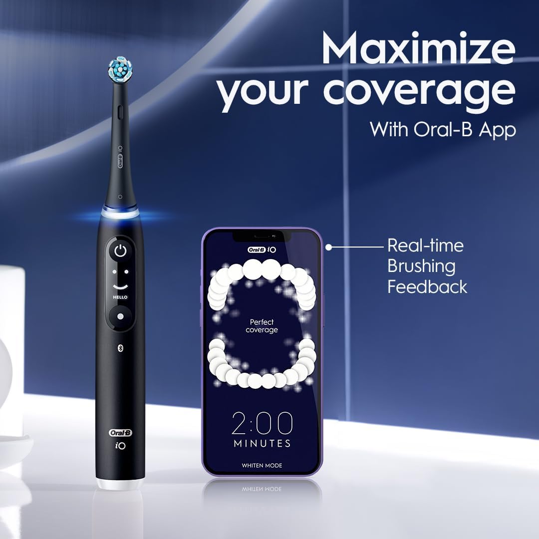 Oral B iO S6 Rech Electric Toothbrush Magnetic Black Lava