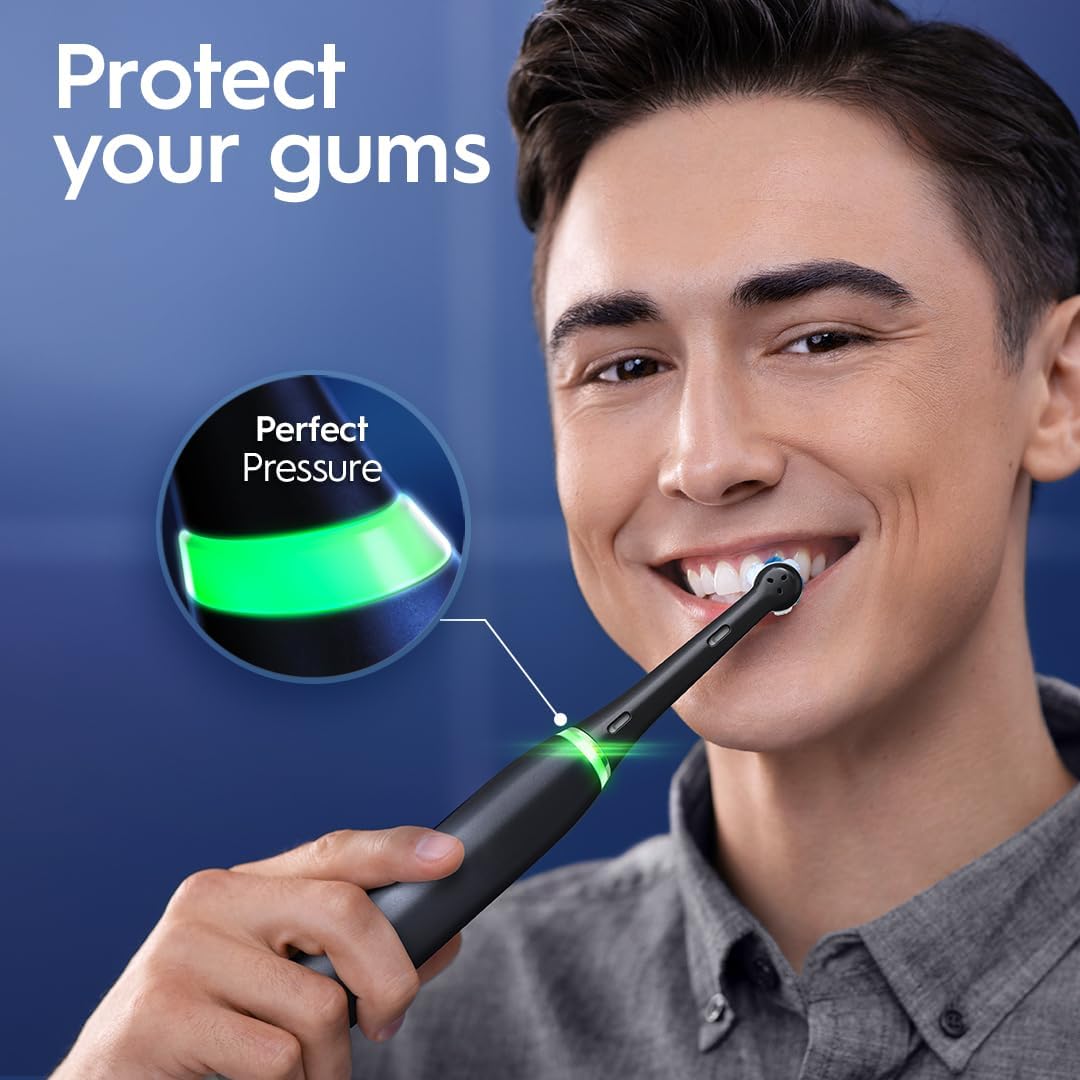 Oral B iO S6 Rech Electric Toothbrush Magnetic Black Lava