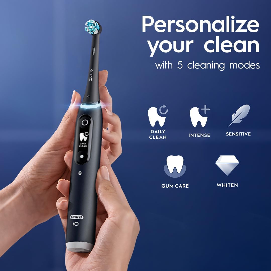 Oral B iO S6 Rech Electric Toothbrush Magnetic Black Lava