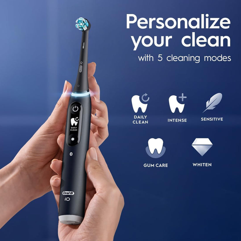 Oral B iO S6 Rech Electric Toothbrush Magnetic Black Lava