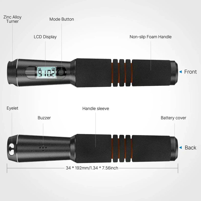 Renpho Smart Jump Rope - Black
