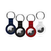 Epico Silicone Case for AirTag Pack Bundle (Black, White, Blue & Red)