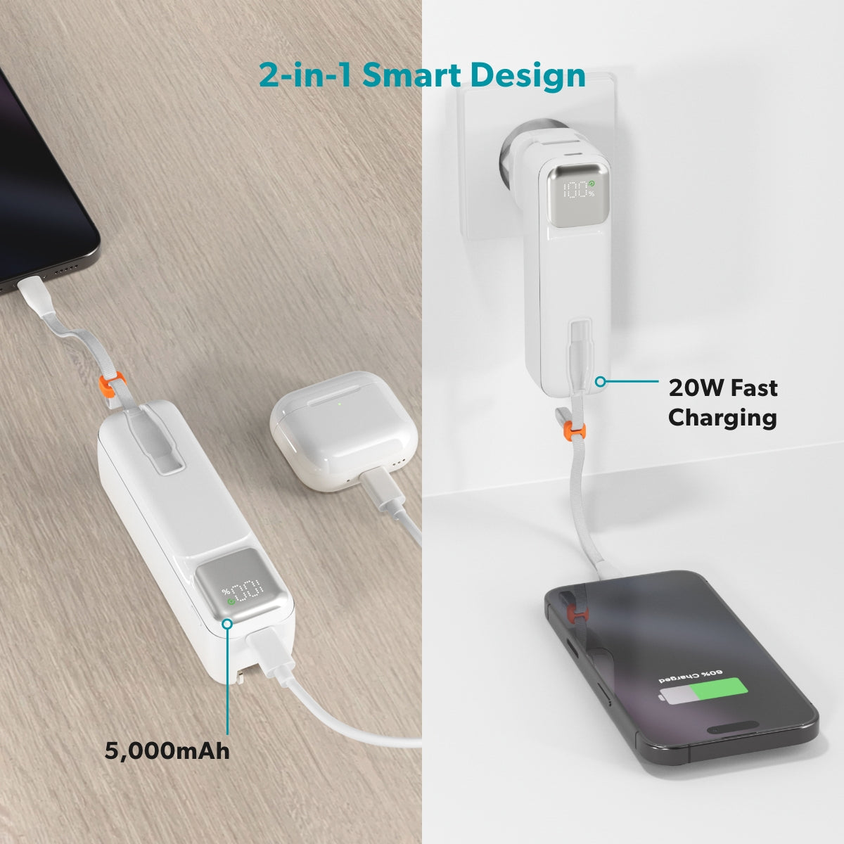 Epico Travel UltraPack 2in1 5000mAh