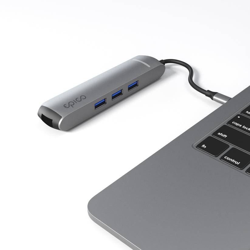 Epico 6in1 Slim Hub 8K with USB-C Connector