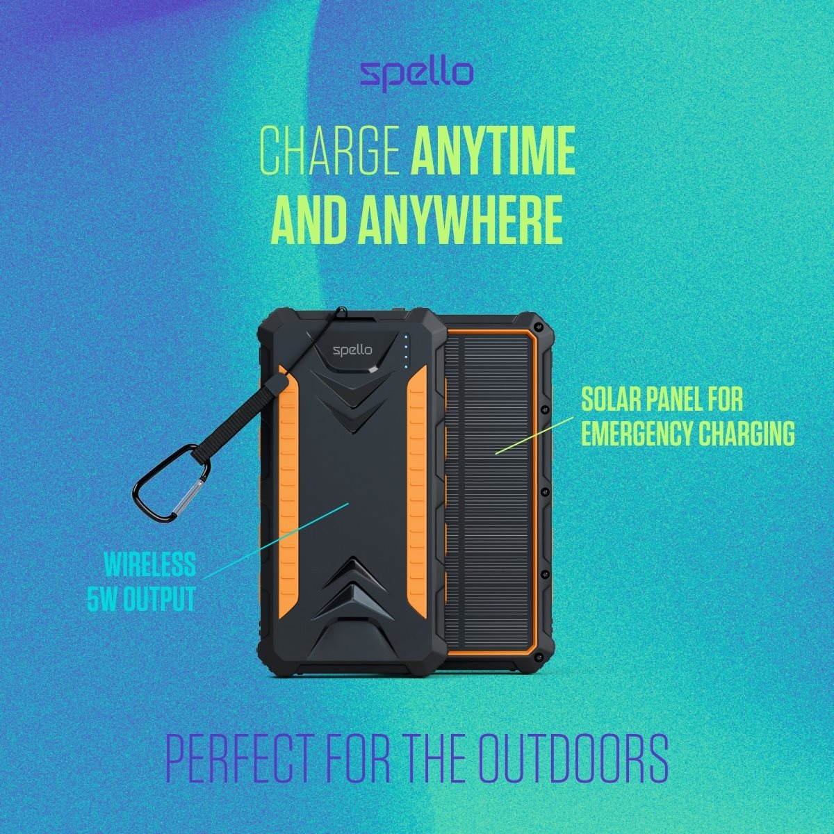 Spello 24,000mAh Solar Power Bank