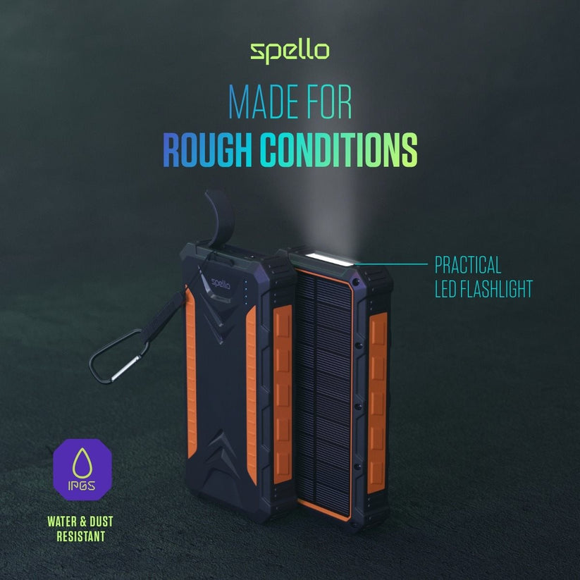 Spello 24,000mAh Solar Power Bank