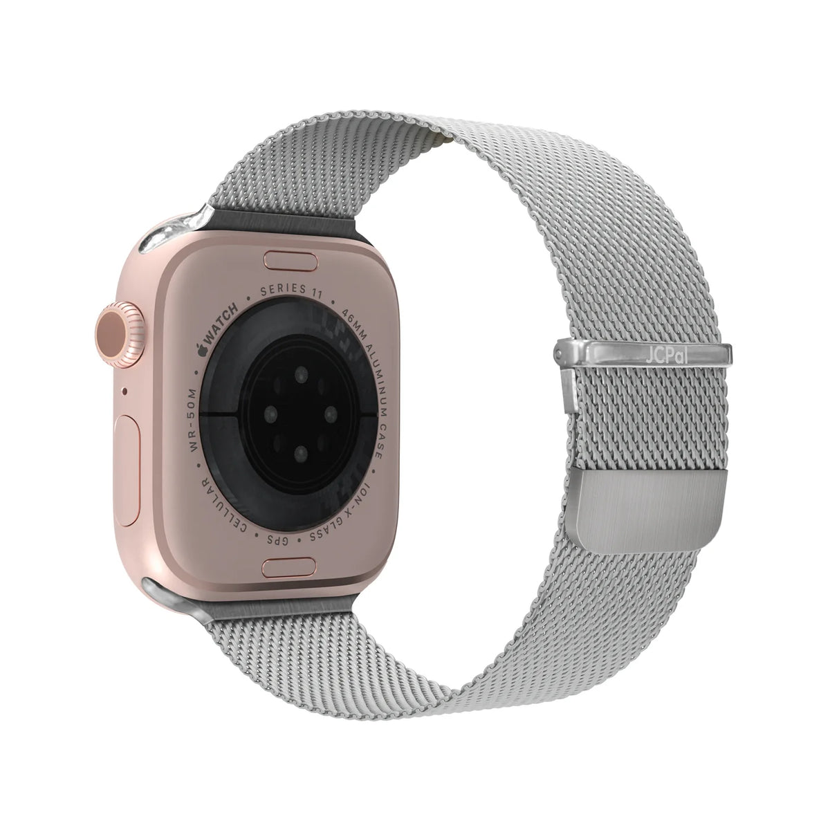 JCPal FlexMesh Apple Watch Band (Silver) Small