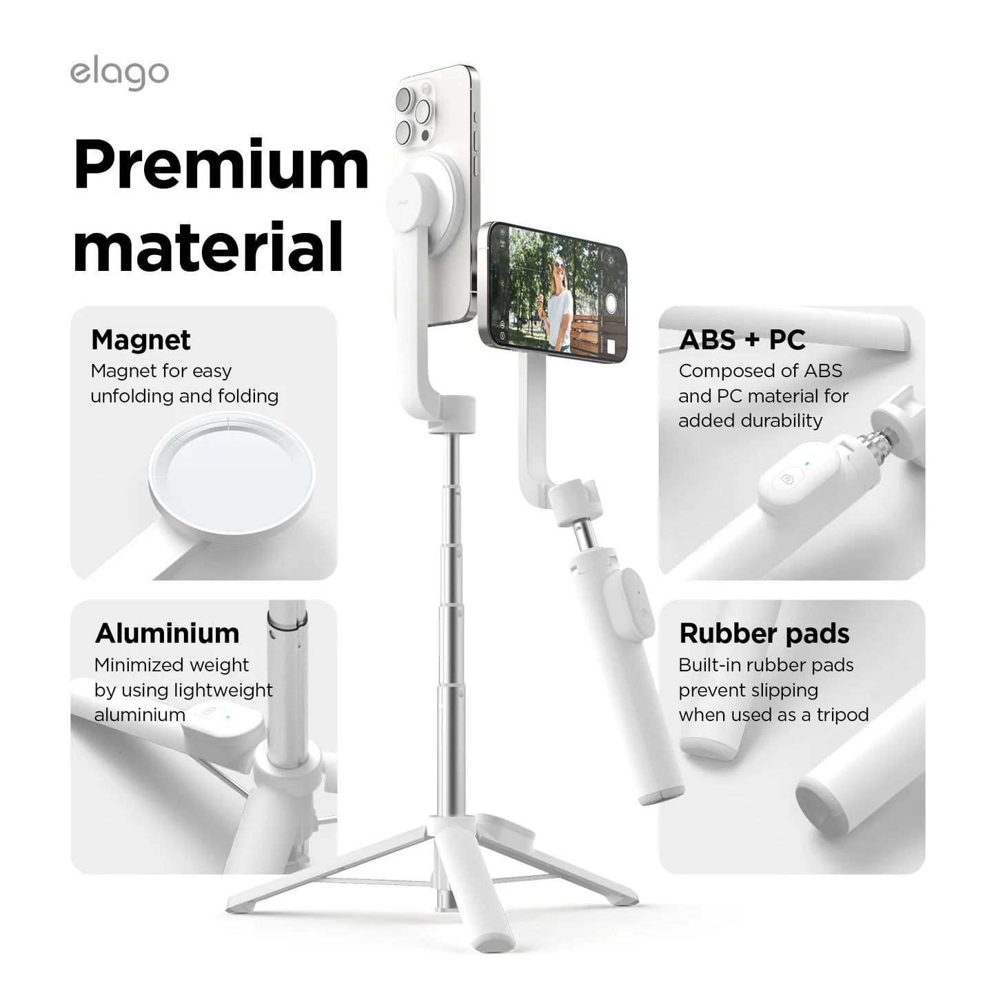ELAGO MagSafe Bluetooth Selfie Stick/Tripod
