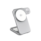 Spello ForceBase Qi2 3-in-1 Wireless Stand – Silver