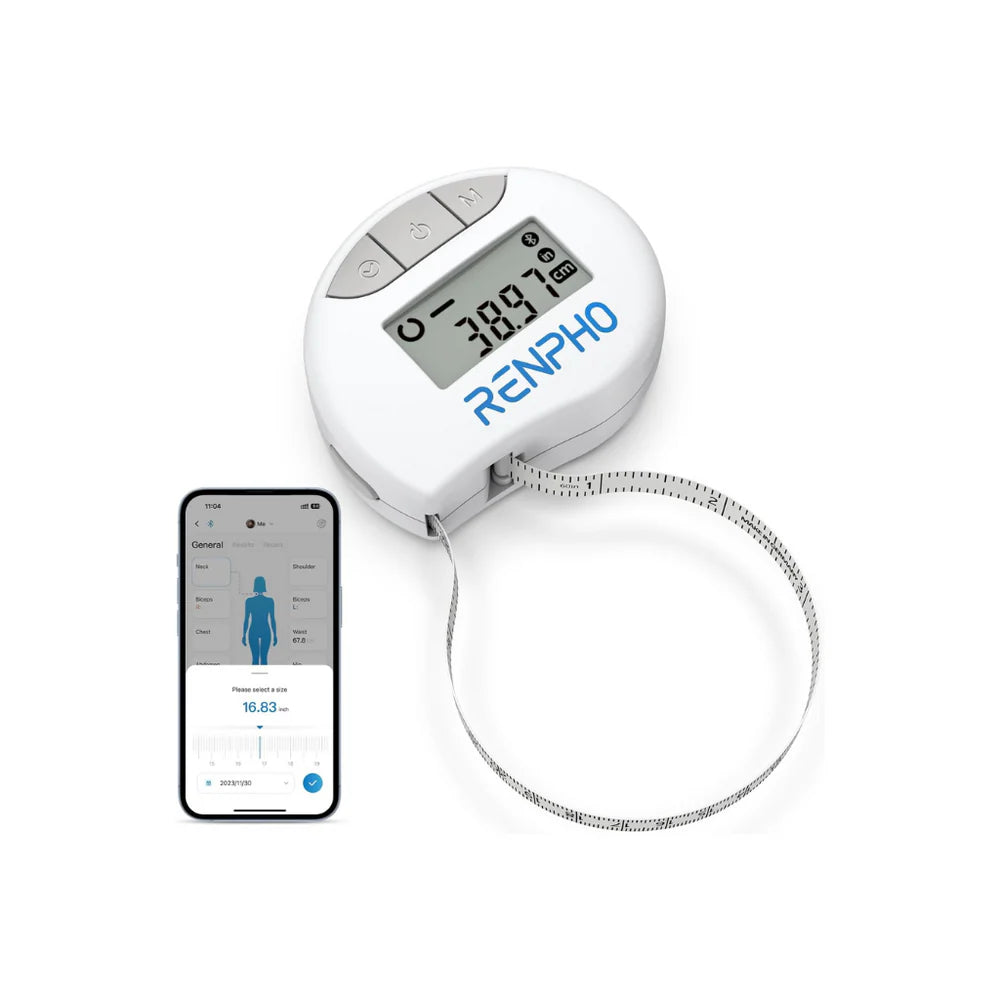 RENPHO Smart Tape Measure BLE Lithium Button