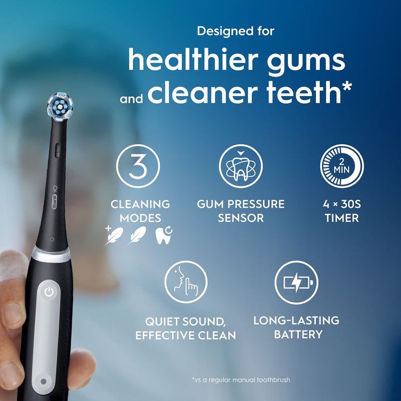 Oral-B iO Series 3 Magnetic Black Electric Toothbrush & Travel