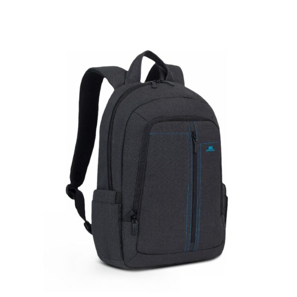 RIVACASE 7560 Laptop Canvas Backpack 15.6" - Black