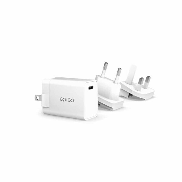 Epico 20W PD Charger with Changeable Plugs