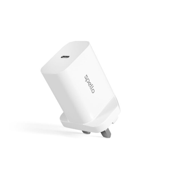 Spello 20W PD Charger with Type G Plug