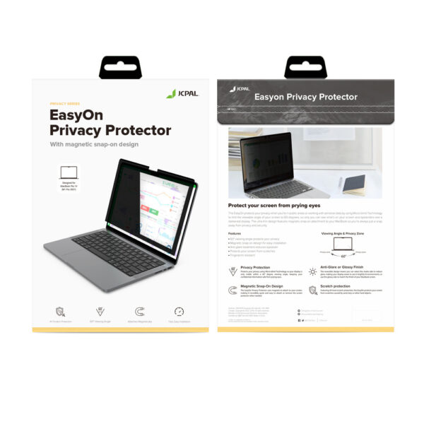 JCPal EasyOn Privacy Protector MacBook Pro16 M1,M2