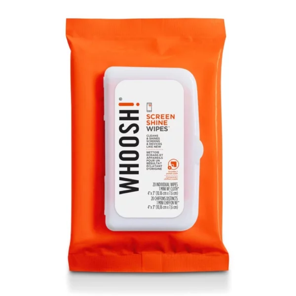 Whoosh Screen Shine wipes ( 20 Pack)
